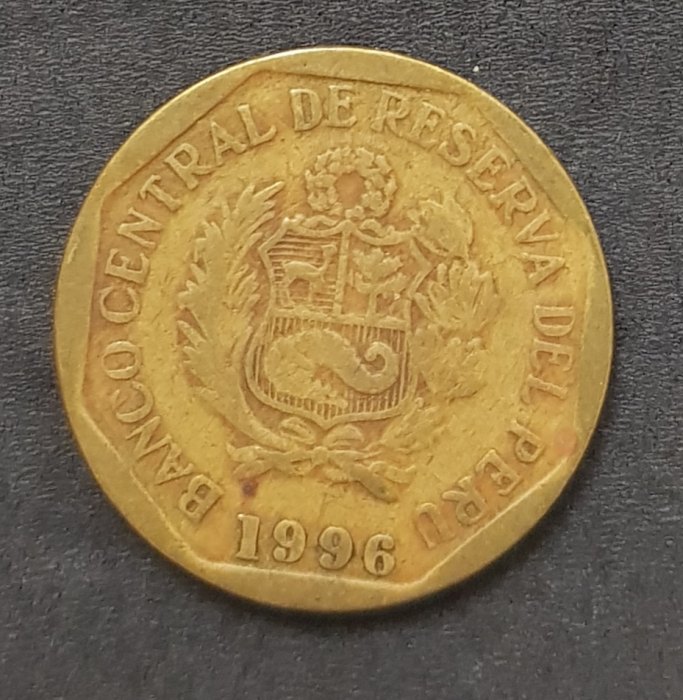  Peru 10 Centimos 1996  #537   
