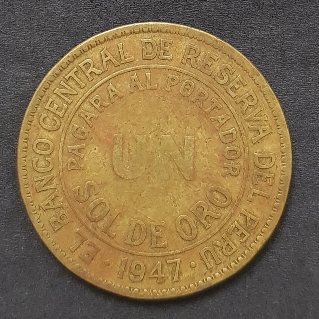  Peru 1 Sol 1947  #537   