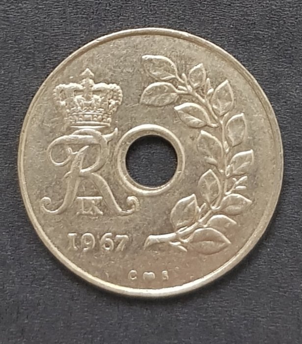  Dänemark 25 Ore 1967 #544   