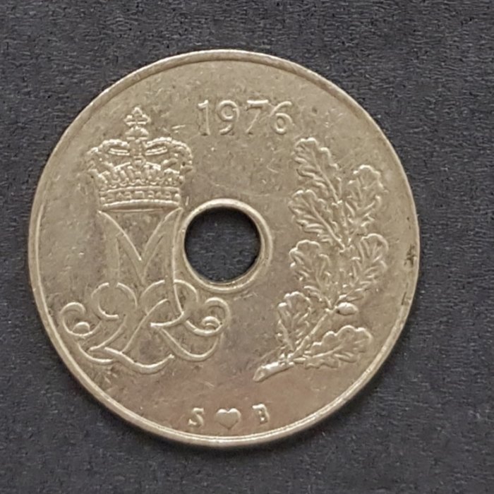  Dänemark 25 Ore 1976 #544   