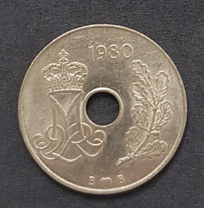  Dänemark 25 Ore 1980 #544   