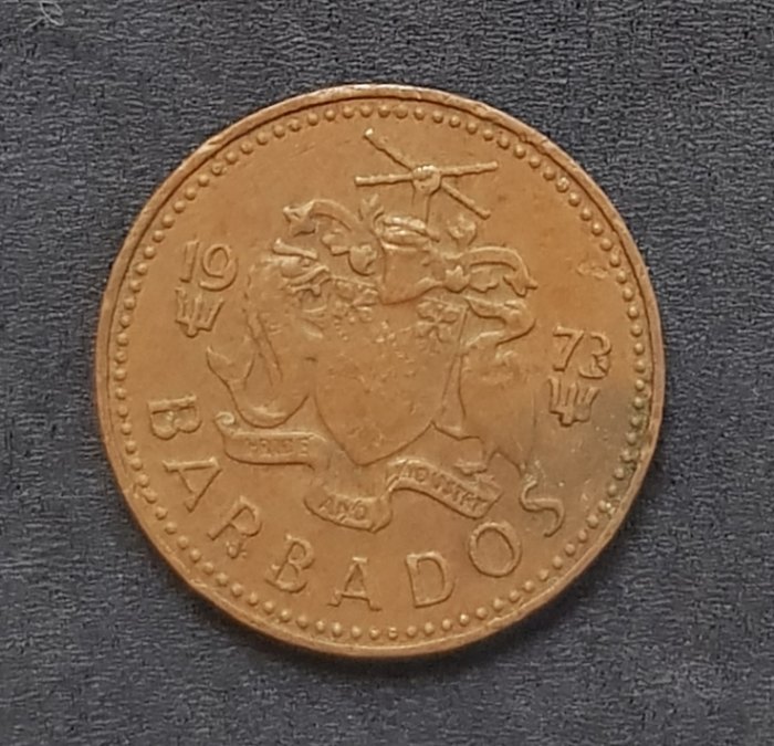  Barbados 1 Cent 1973 #544   
