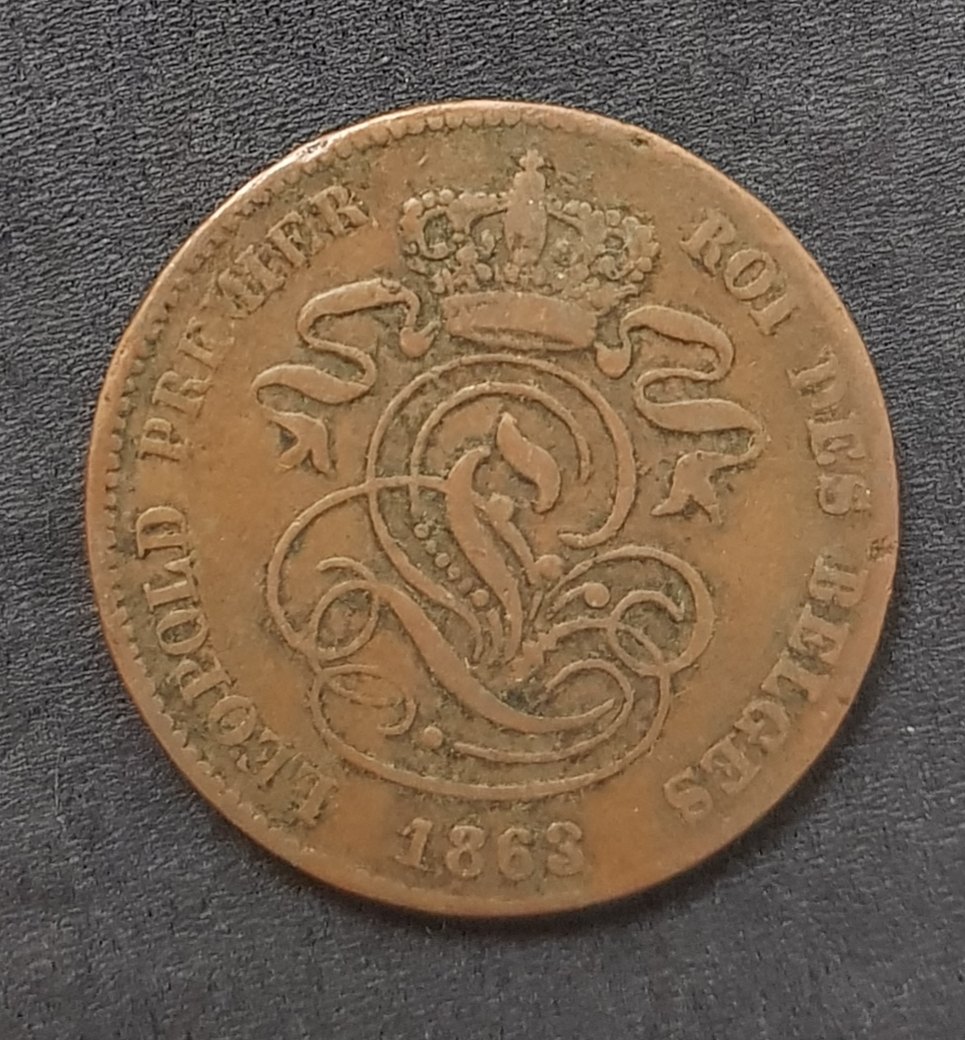  Belgien 2 Centimes 1864  #543   