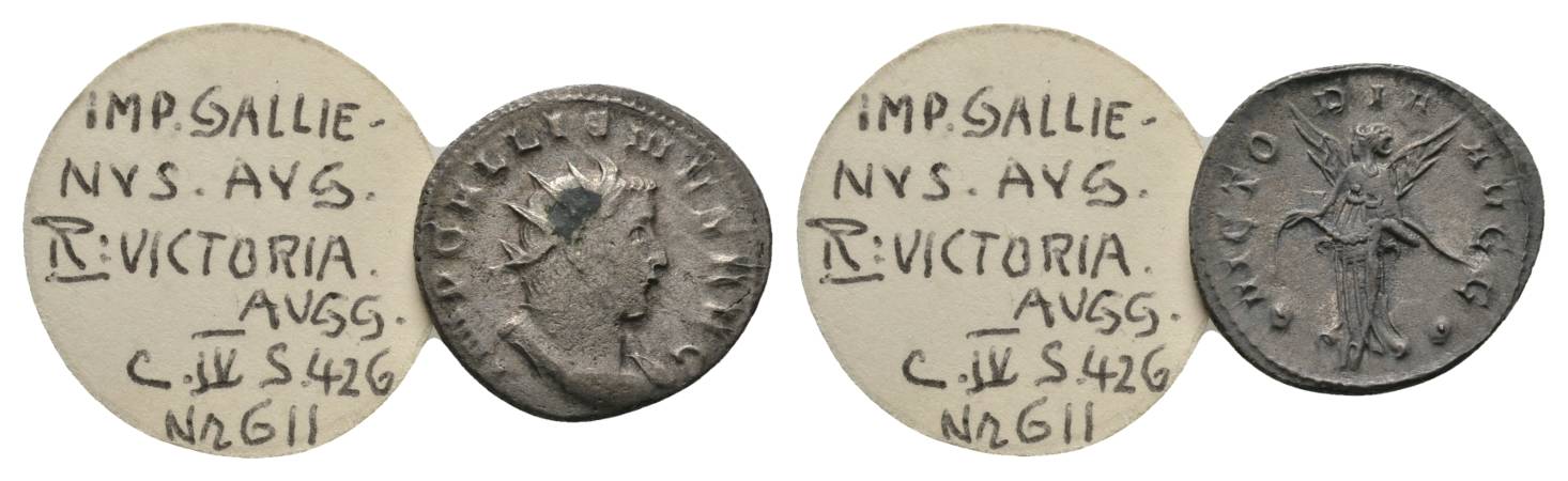 Antike, Römisches Kaiserreich, Antoninian; 3,56 g, Ø 21,1 mm   