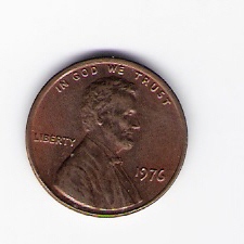  USA 1 Cent 1976 ohne Mzz.Bro Schön Nr.202   