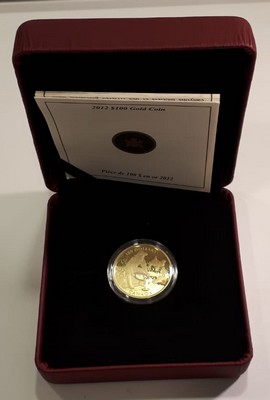 Kanada  100 Dollar  2012 MM-Frankfurt Feingold: 7g Gold Miners  