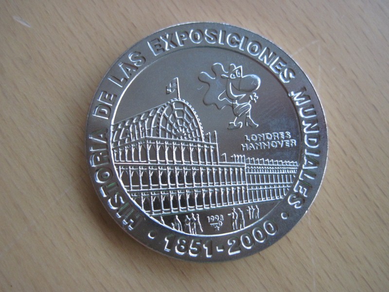  Münze 1 Peso 2000 Cuba Gedenkmünze zu Weltausstellung 1998 London 2000 Hannover   