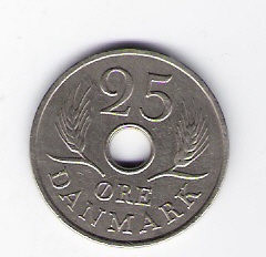  Dänemark 25 Öre 1966 K-N Schön Nr.73   