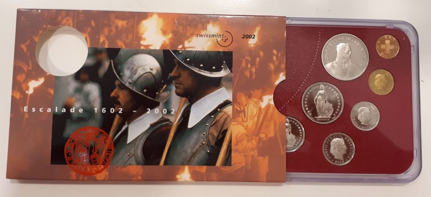  Schweiz   Kursmünzensatz   2002   FM-Frankfurt   