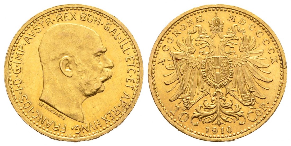 PEUS 2407 Österreich 3,05 g Feingold. Franz Joseph I. (1848 - 1916) 10 Kronen GOLD 1912 Kl. Kratzer, Vorzüglich