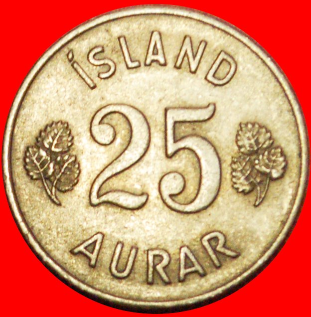  + GROSSBRITANNIEN BIRKE (1946-1967): ISLAND ★ 25 OERE 1957! OHNE VORBEHALT!   