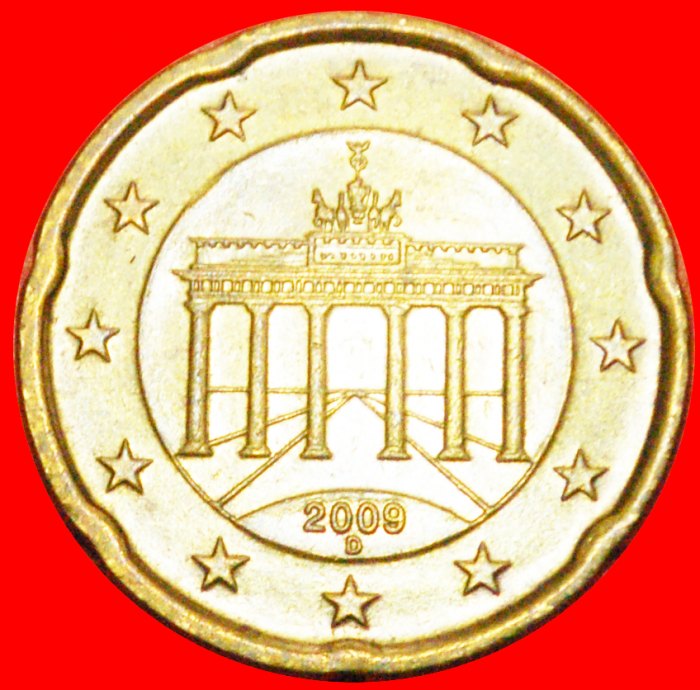  + NORDISCHES GOLD (2007-2019): GERMANY ★ 20 EURO CENT 2009D! OHNE VORBEHALT!   