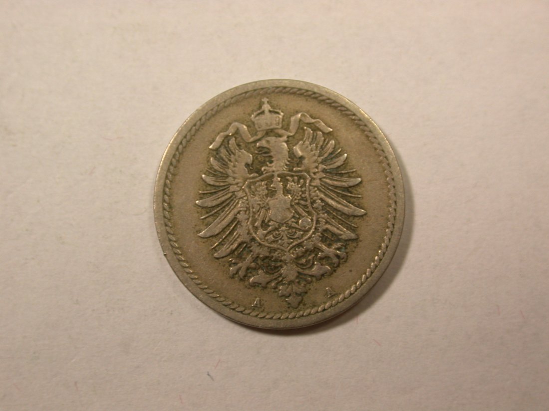 D04  KR  5 Pfennig 1888 A in ss   Orginalbilder   