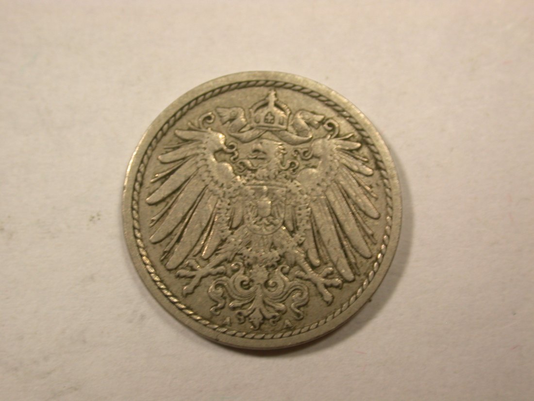  D04  KR 5 Pfennig 1904 A in ss    Orginalbilder   