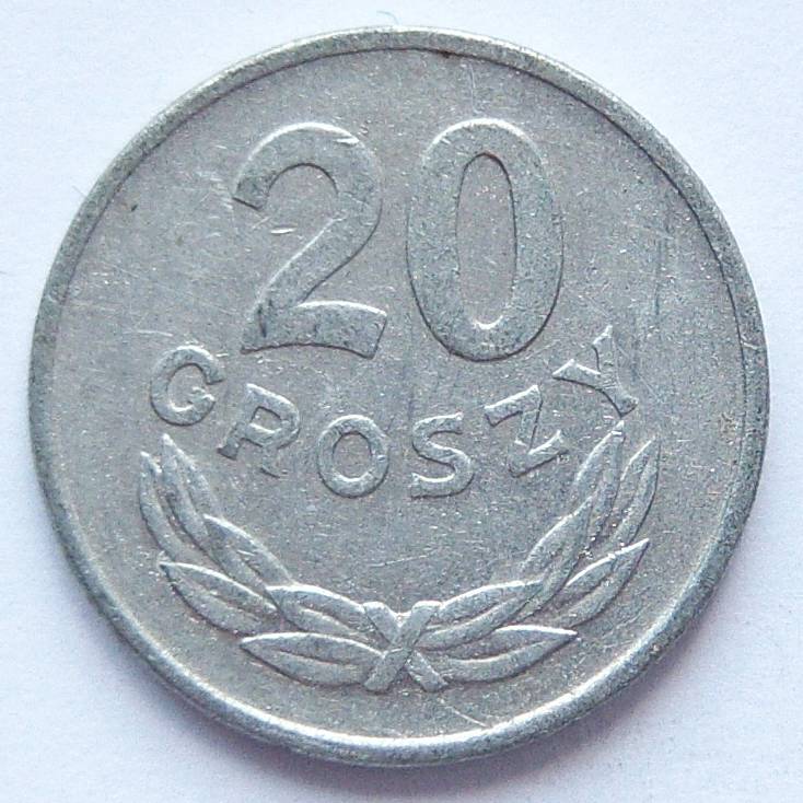  Polen 20 Groszy 1949 Alu   