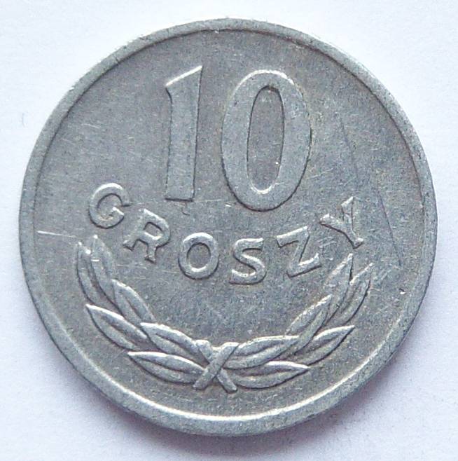  Polen 10 Groszy 1967 Alu   