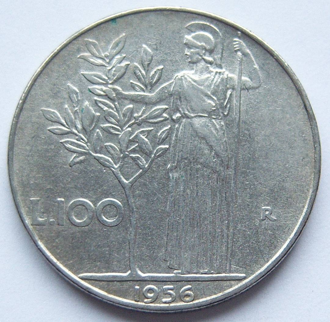  Italien 100 Lire 1956   