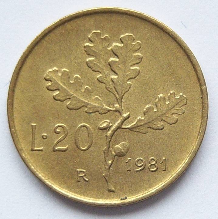  Italien 20 Lire 1981   