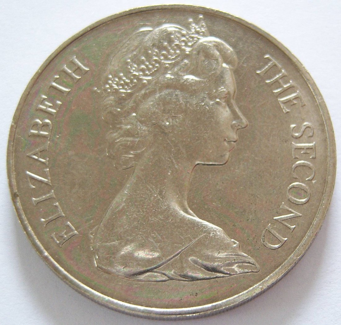  St. Helena 25 Pence 1973   