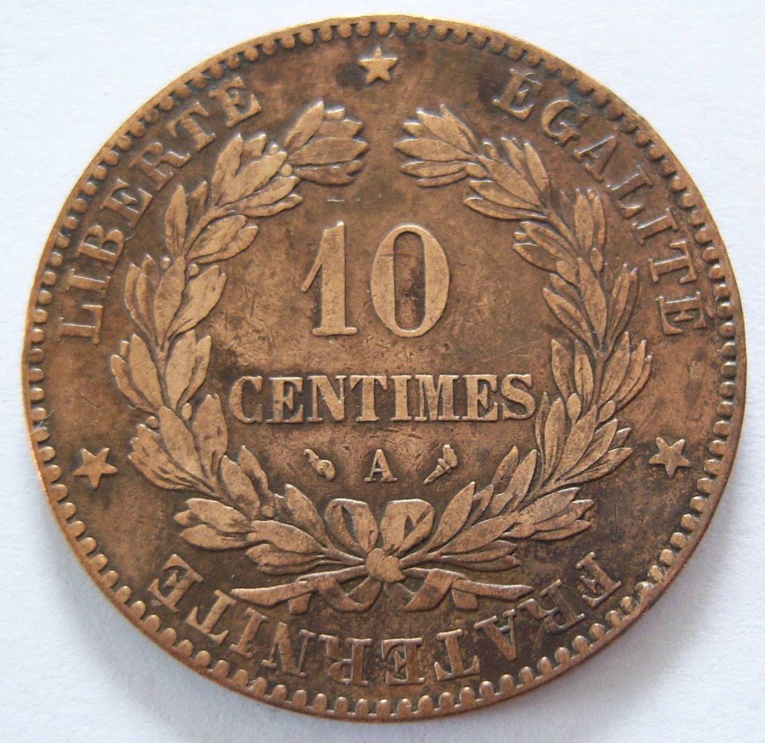  Frankreich 10 Centimes 1897 A   