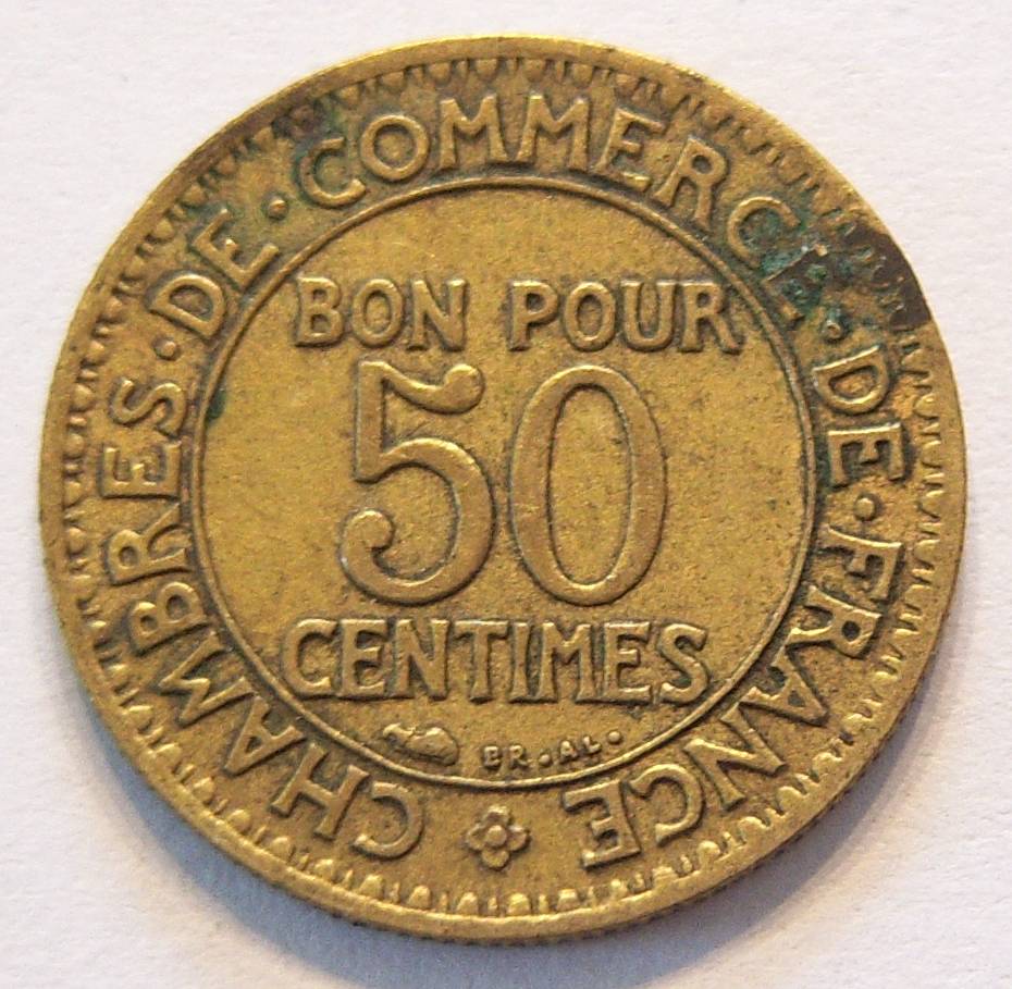  Frankreich 50 Centimes 1923   