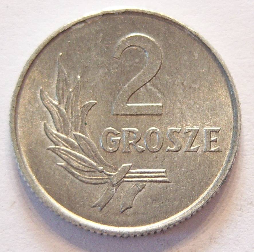  Polen 2 Grosze 1949 Alu   