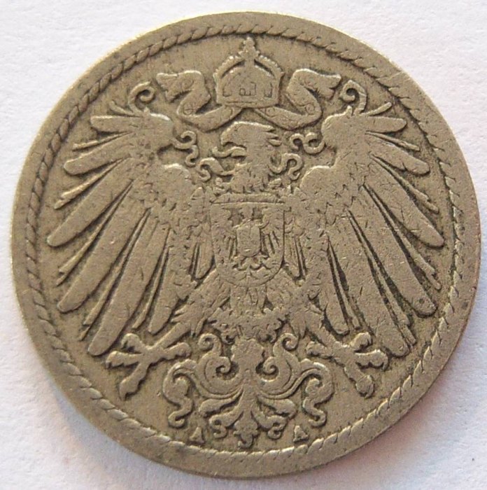  Deutsches Reich 5 Pfennig 1892 A   