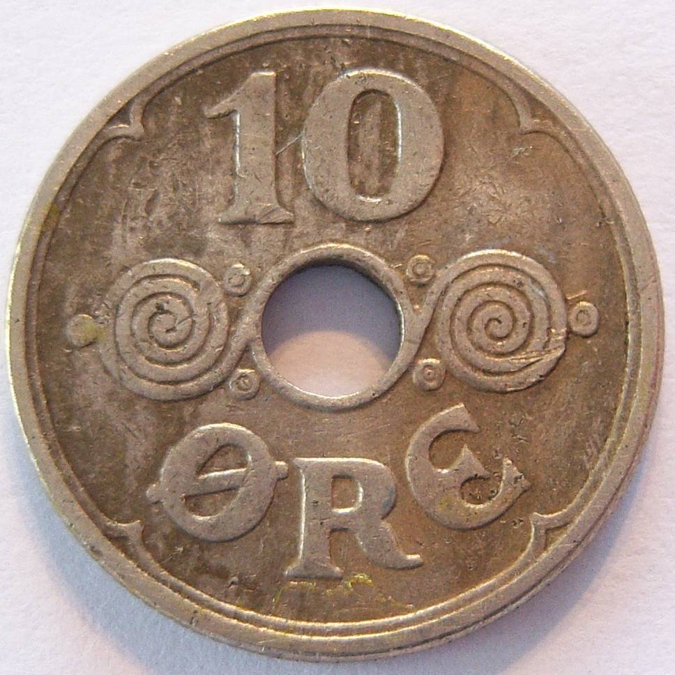  Dänemark 10 Öre 1934   
