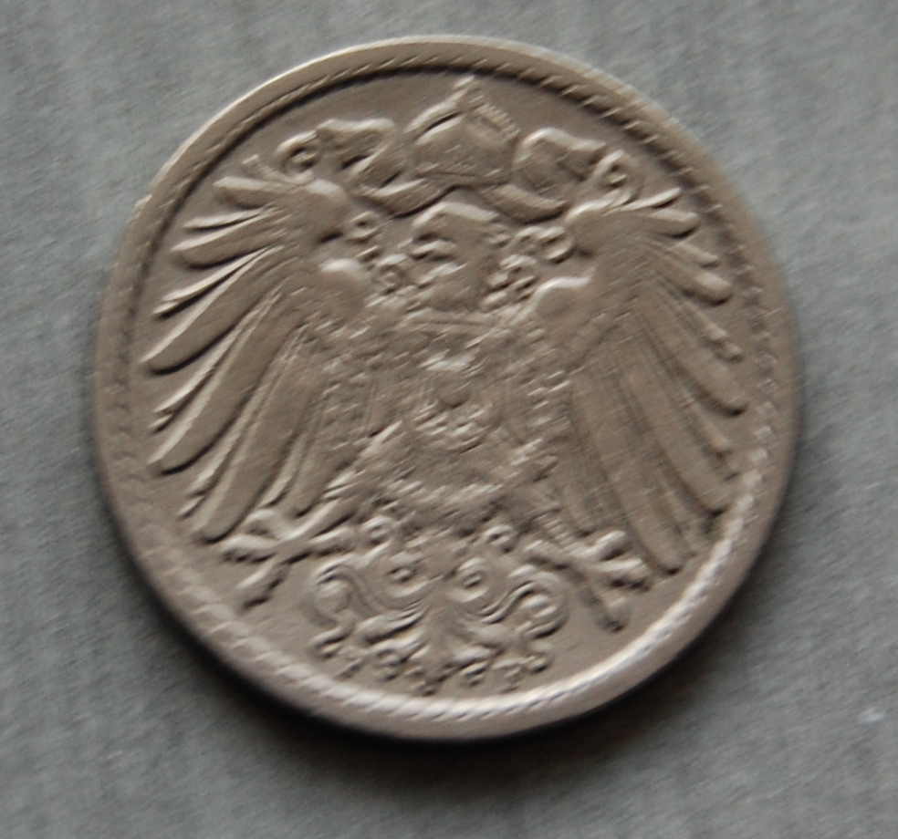  Kaiserreich 5 Pfennig 1896 F  ss   