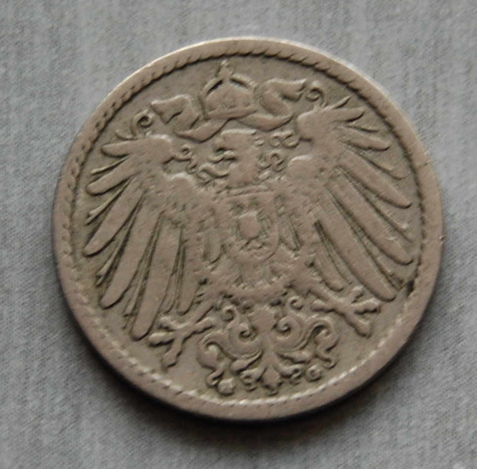  Kaiserreich 5 Pfennig 1897 G  ss   