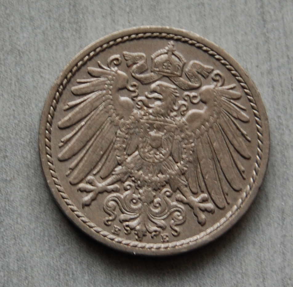  Kaiserreich 5 Pfennig 1899 E  vz   