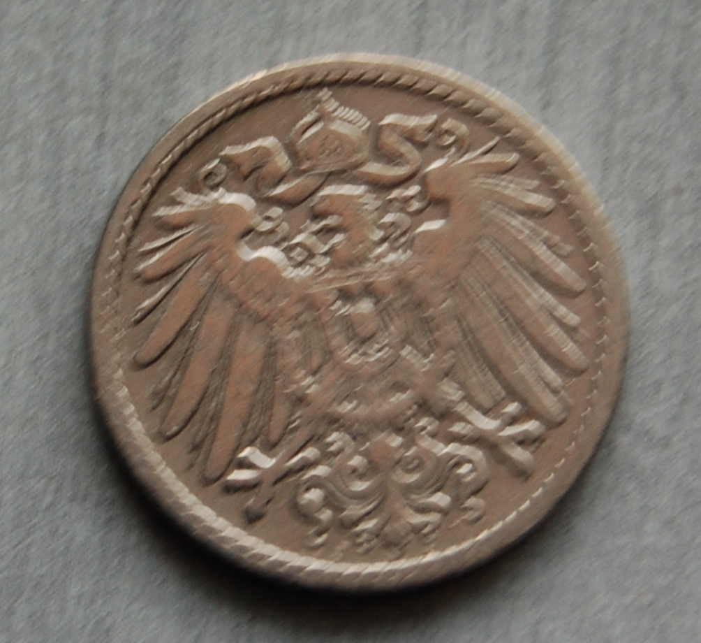  Kaiserreich 5 Pfennig 1901 J  ss   