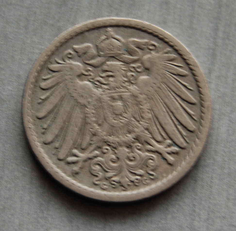  Kaiserreich 5 Pfennig 1902 G  ss   