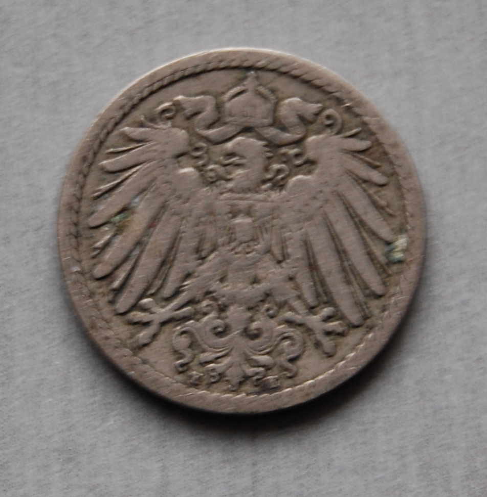  Kaiserreich 5 Pfennig 1895 F  ss   