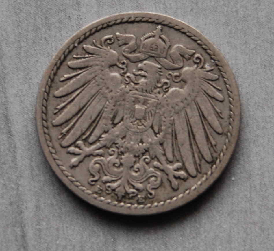  Kaiserreich 5 Pfennig 1896 E  ss   