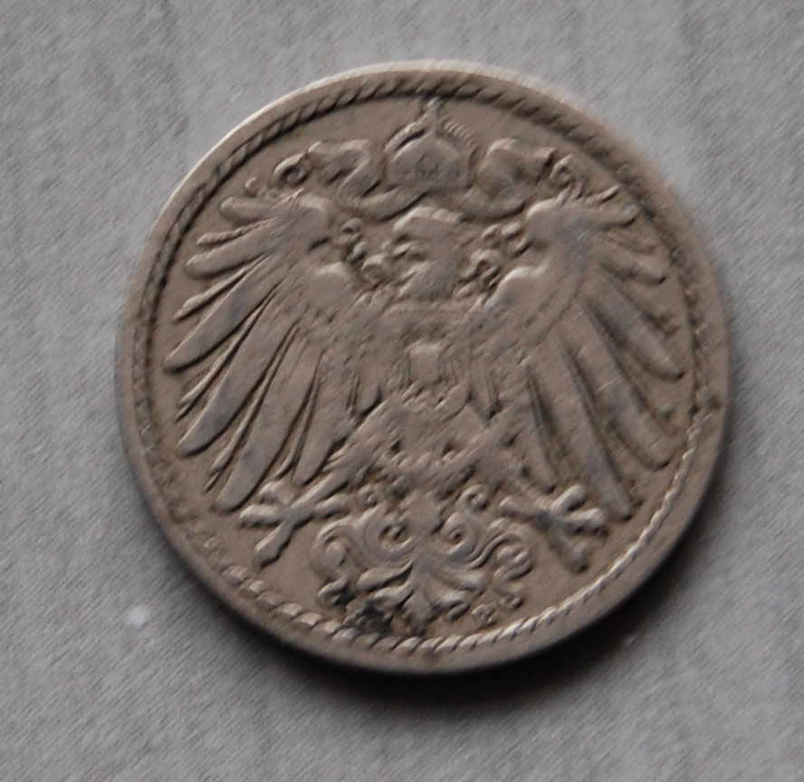  Kaiserreich 5 Pfennig 1897 E  ss   