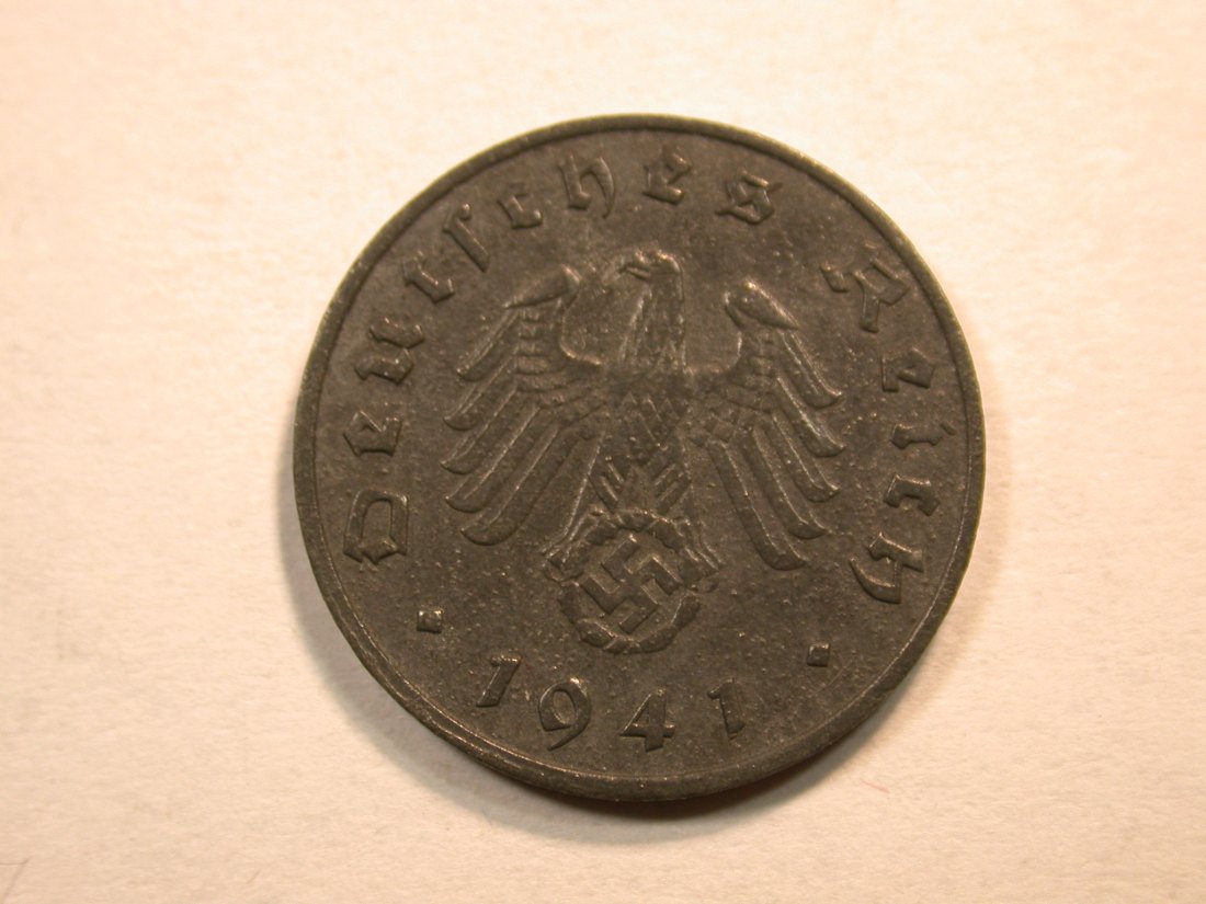  D13  3.Reich  1 Pfennig 1941 J in ss-vz/f.vz  Originalbilder   