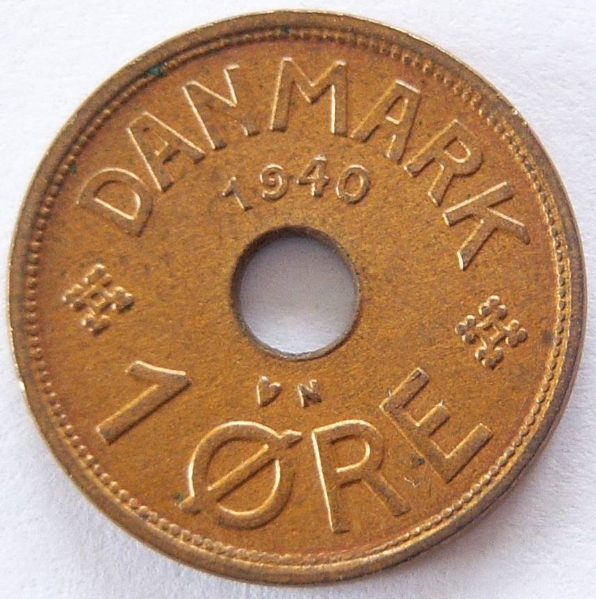 Dänemark 1 Öre 1940   