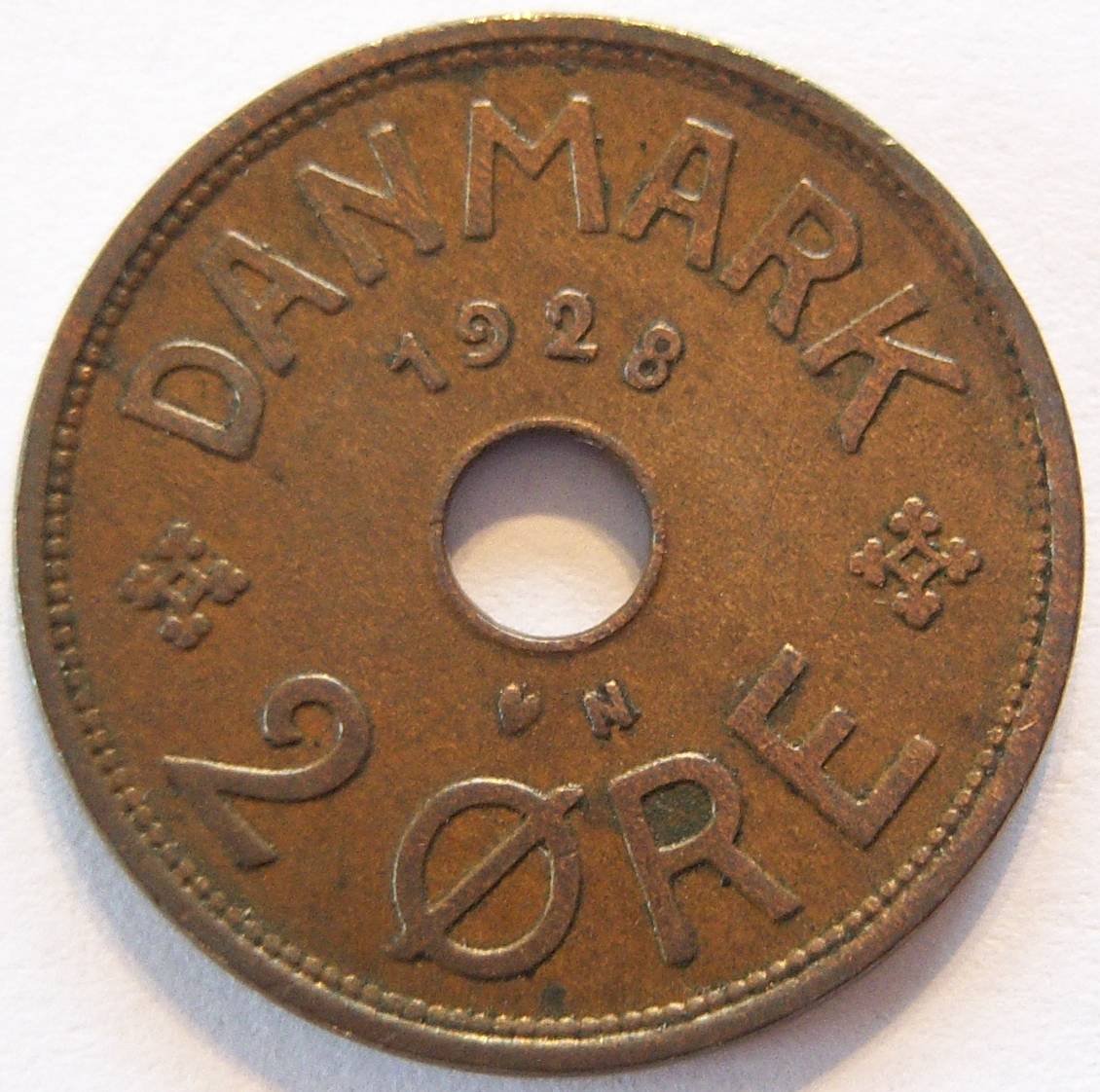  Dänemark 2 Öre 1928   