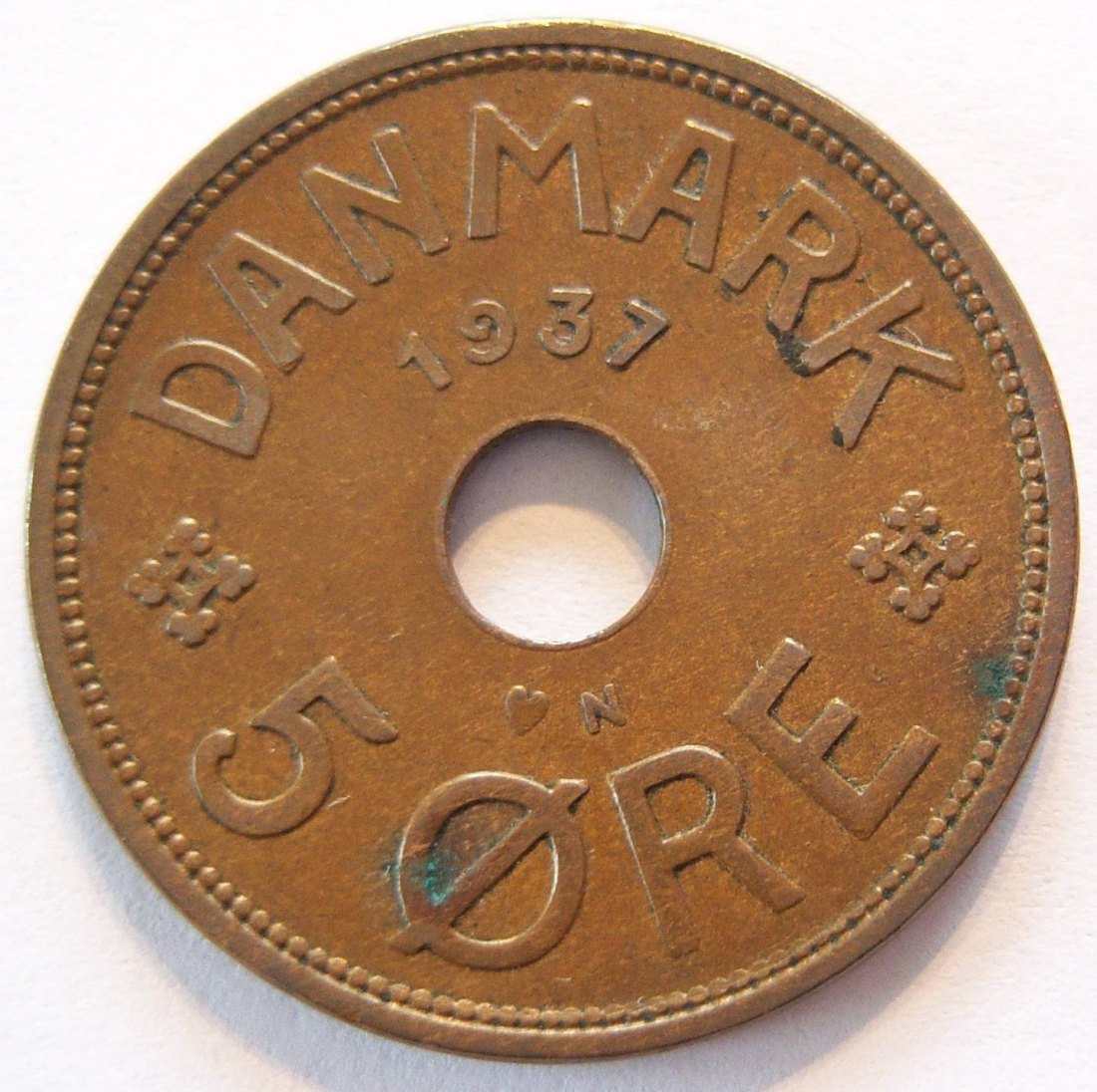 Dänemark 5 Öre 1937   