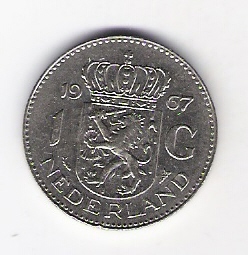  Niederlande 1 Gulden N 1967 Schön Nr.68   