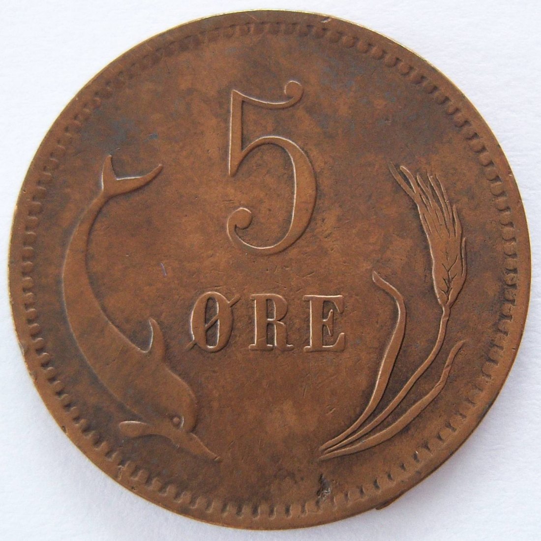  Dänemark 5 Öre 1874   