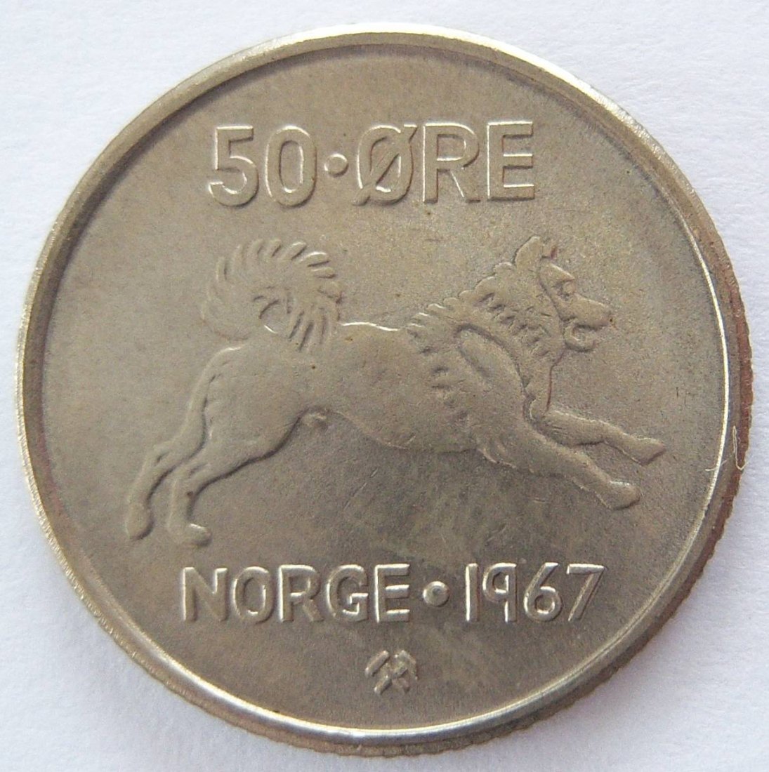  Norwegen 50 Öre 1967 ERHALTUNG !!   