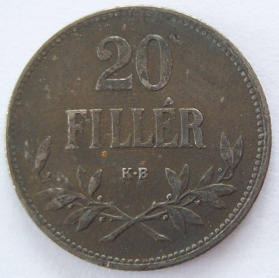  Ungarn 20 Filler 1916 Eisen   