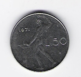  Italien 50 Lire St 1971 Schön Nr.95   