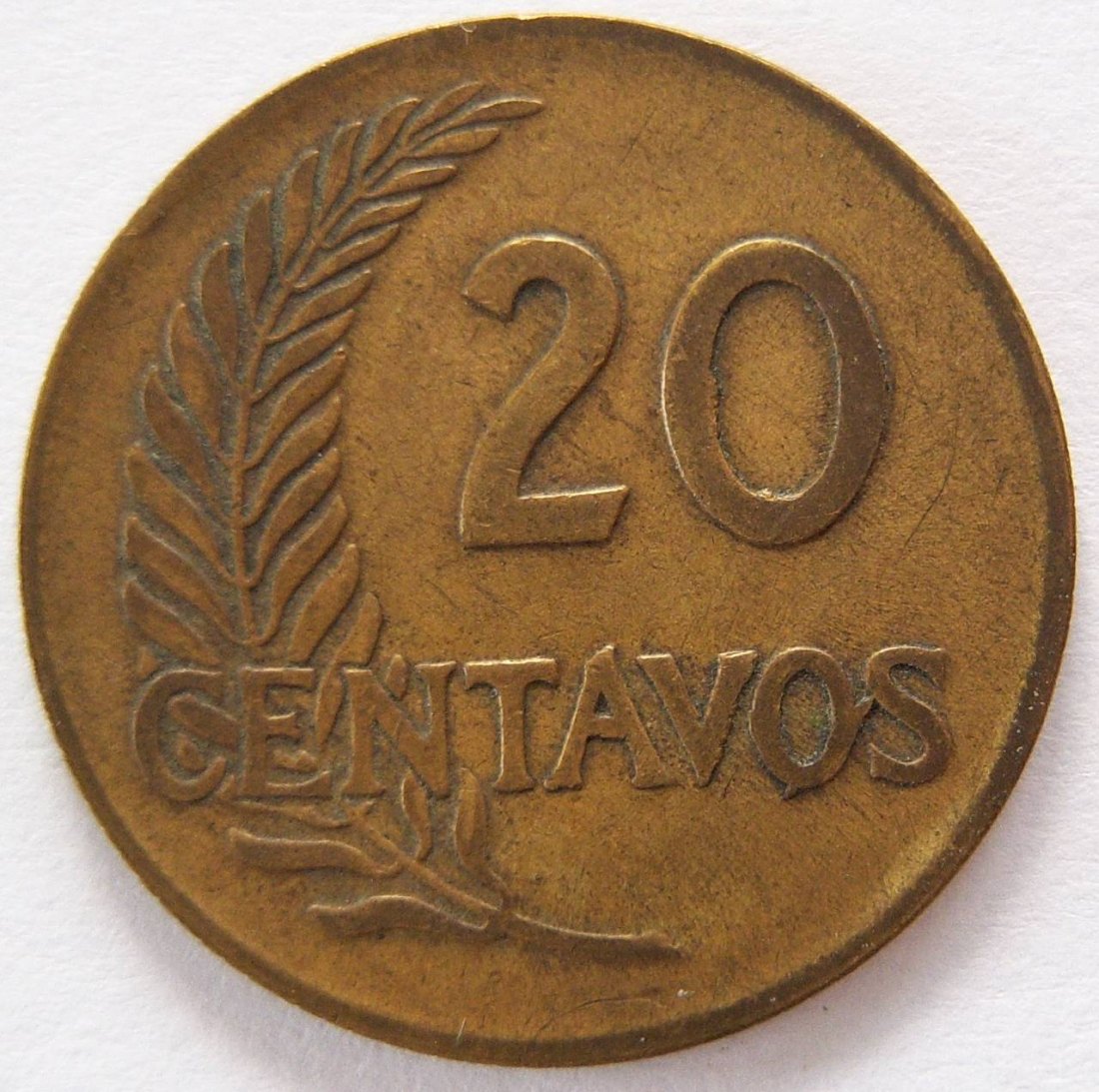 Peru 20 Centavos 1960   