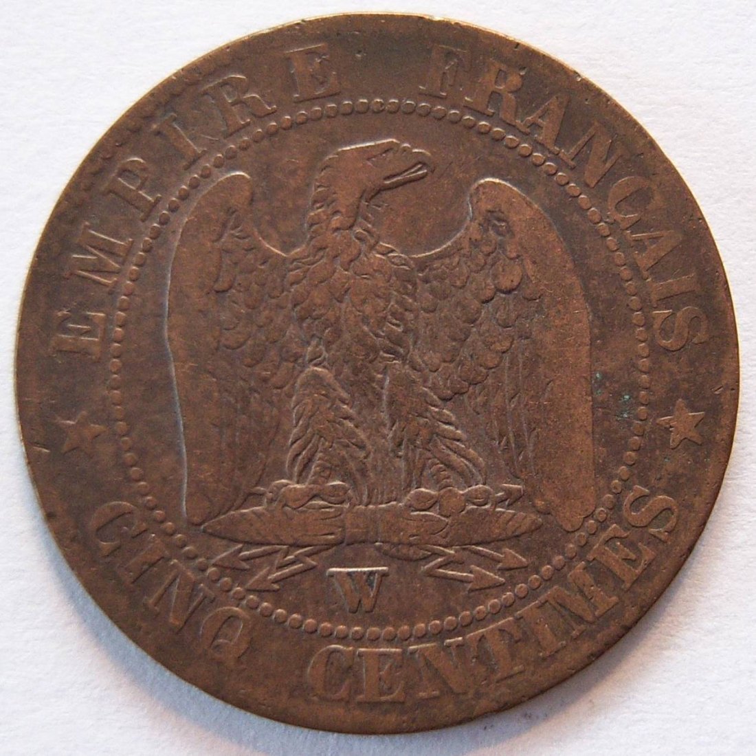  Frankreich 5 Centimes 1855 W   