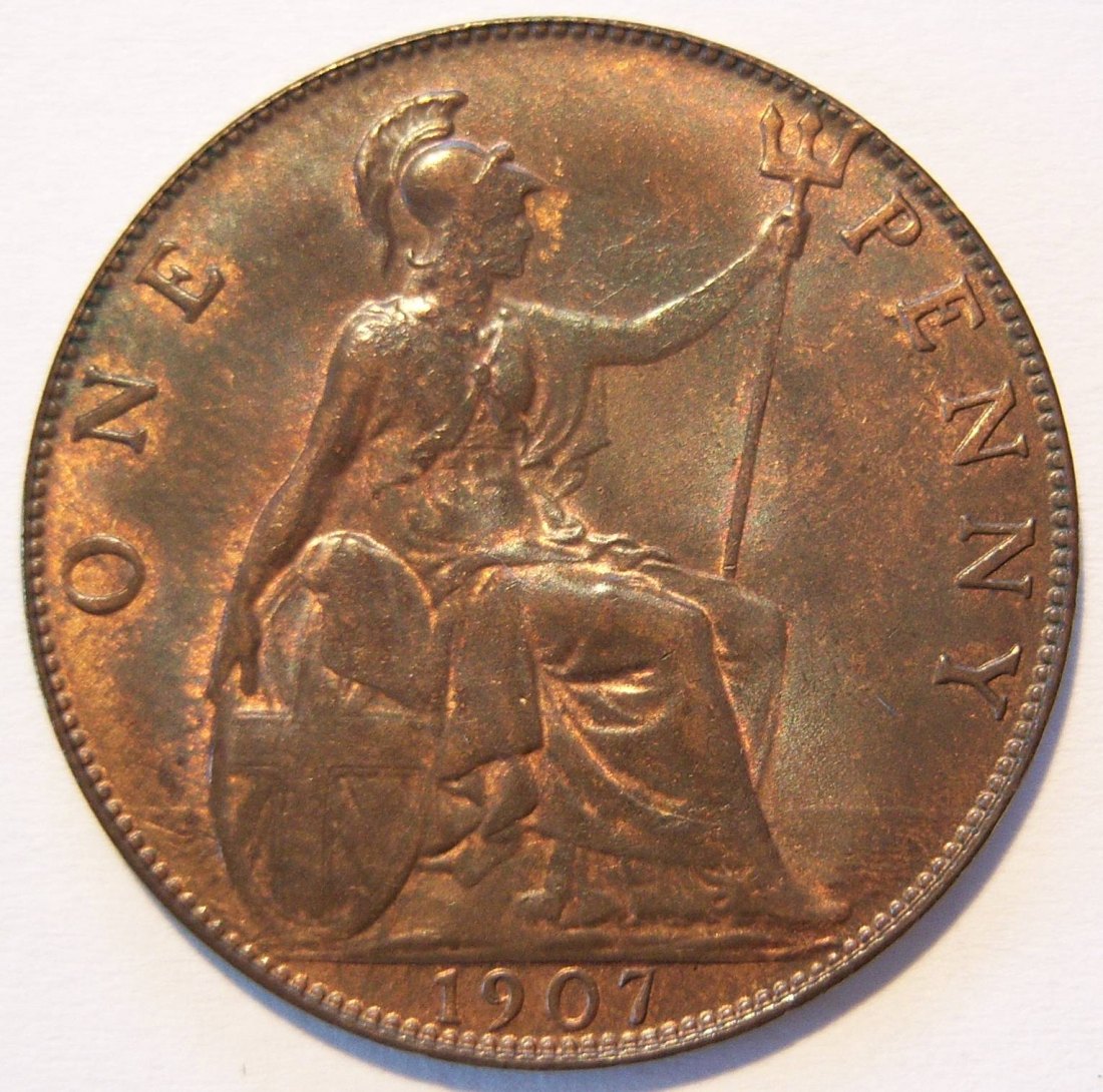  Grossbritannien 1 One Penny 1907 ERHALTUNG !!   