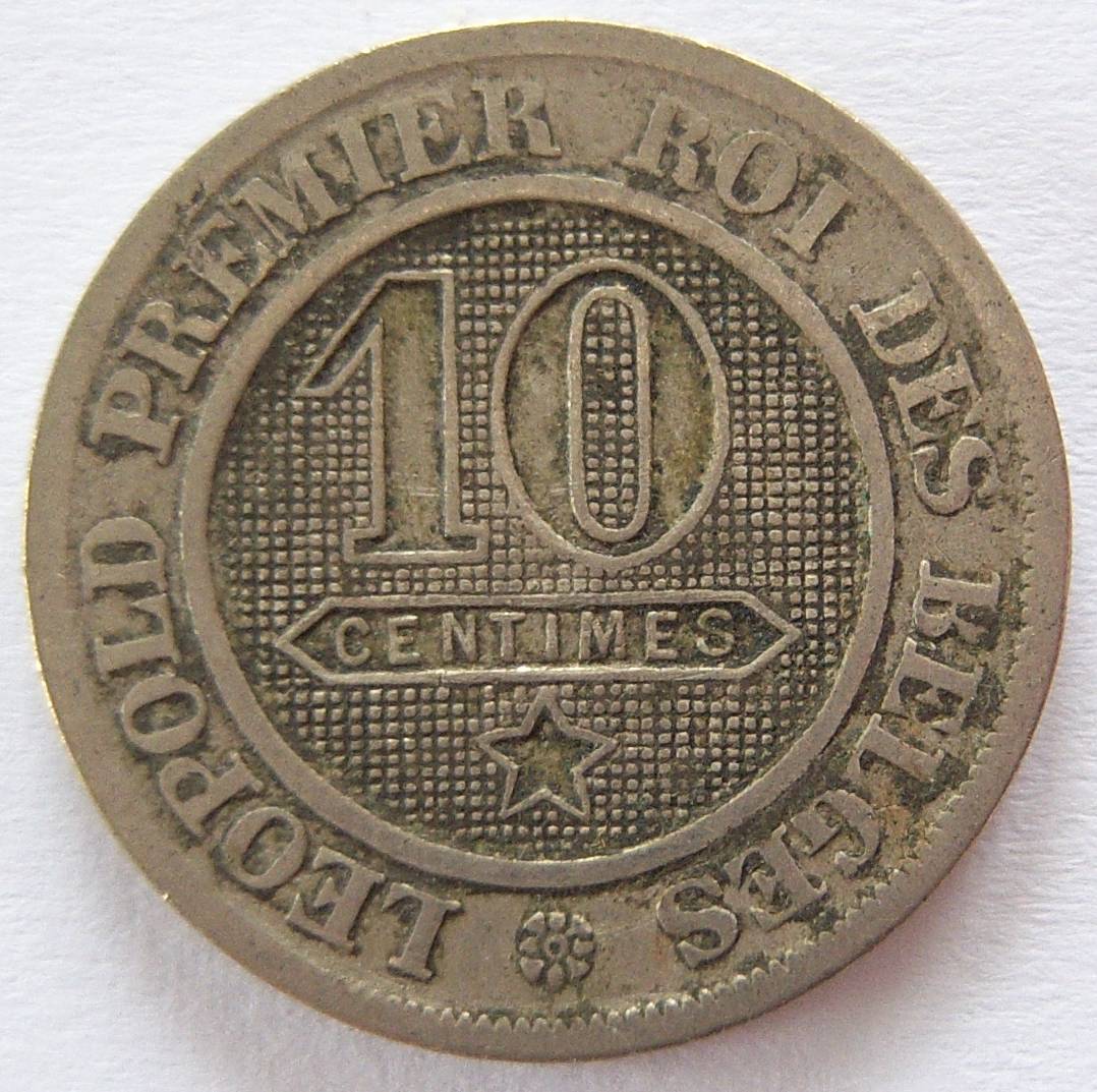  Belgien 10 Centimes 1863   