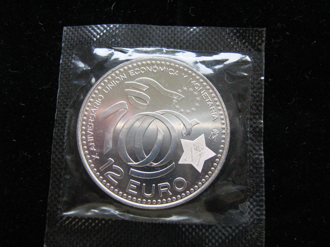  12 Euro Silber Münze Spanien 2009 WWU   